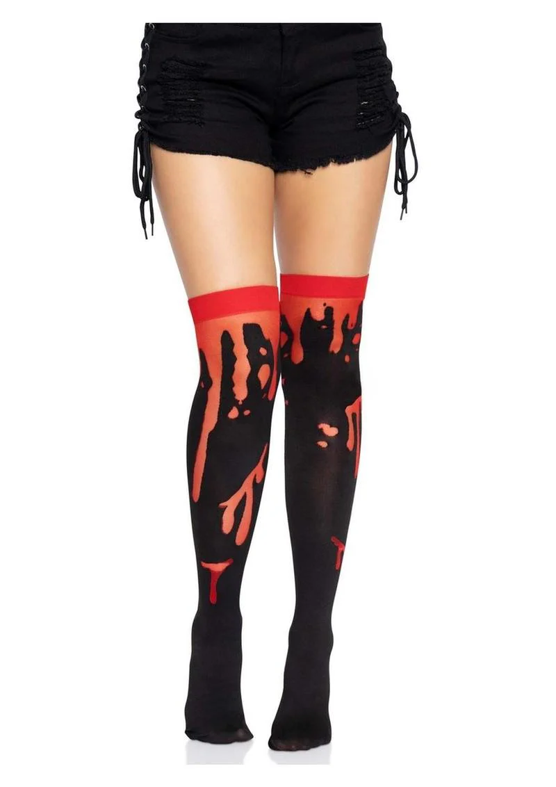 Splatter Thigh Highs - Image 5