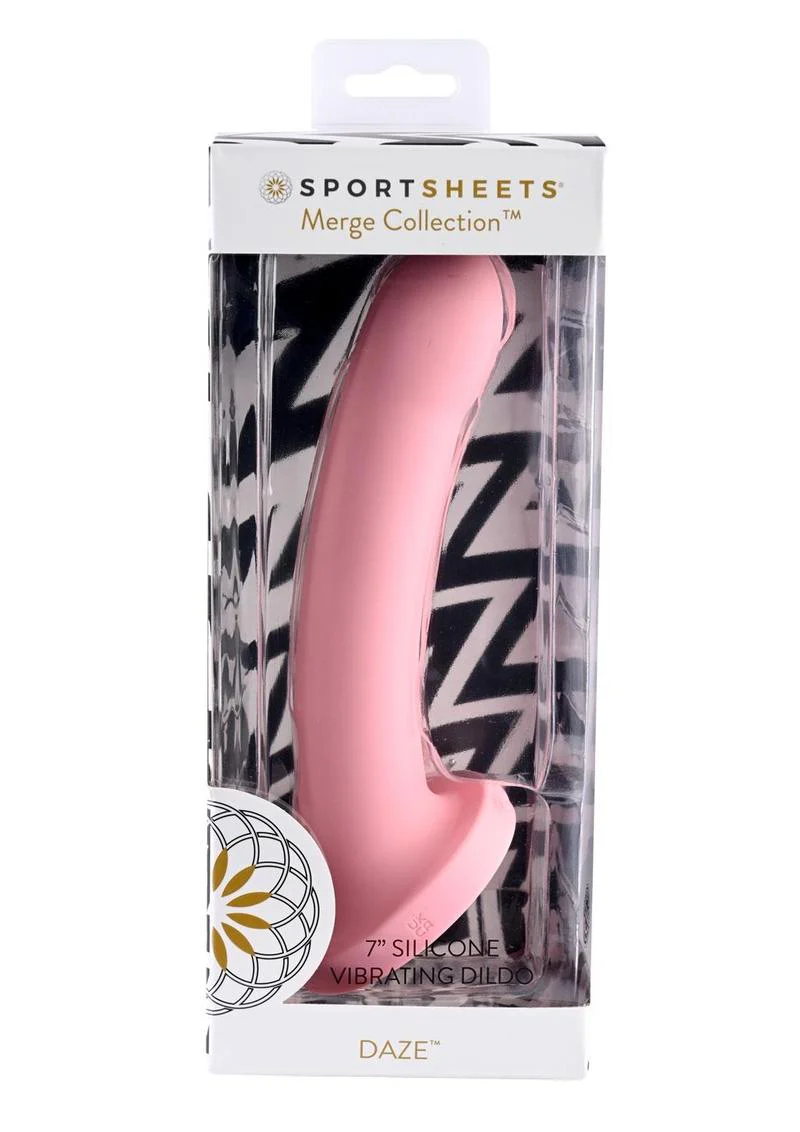 Sportsheets Daze Silicone Vibrating Curved Dildo with Suction Cup - Image 4