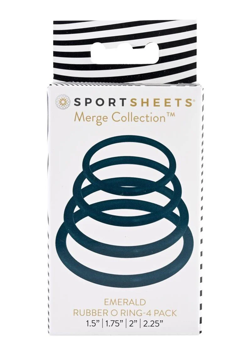 Sportsheets Merge Collection Plum Rubber Assorted Sizes O Ring - Image 15