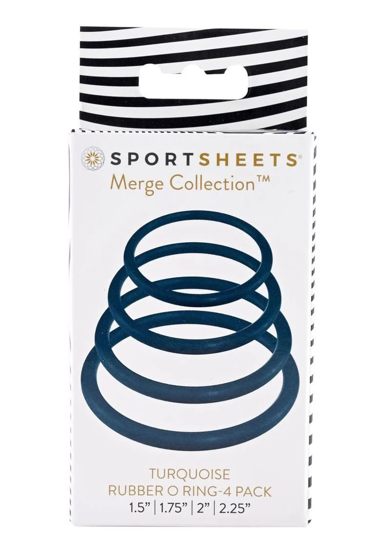Sportsheets Merge Collection Plum Rubber Assorted Sizes O Ring - Image 19