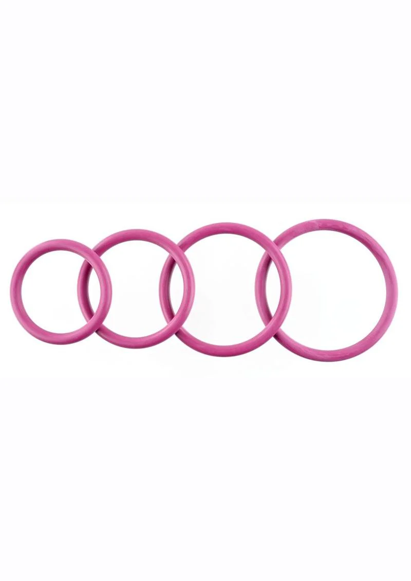 Sportsheets Merge Collection Plum Rubber Assorted Sizes O Ring - Image 9
