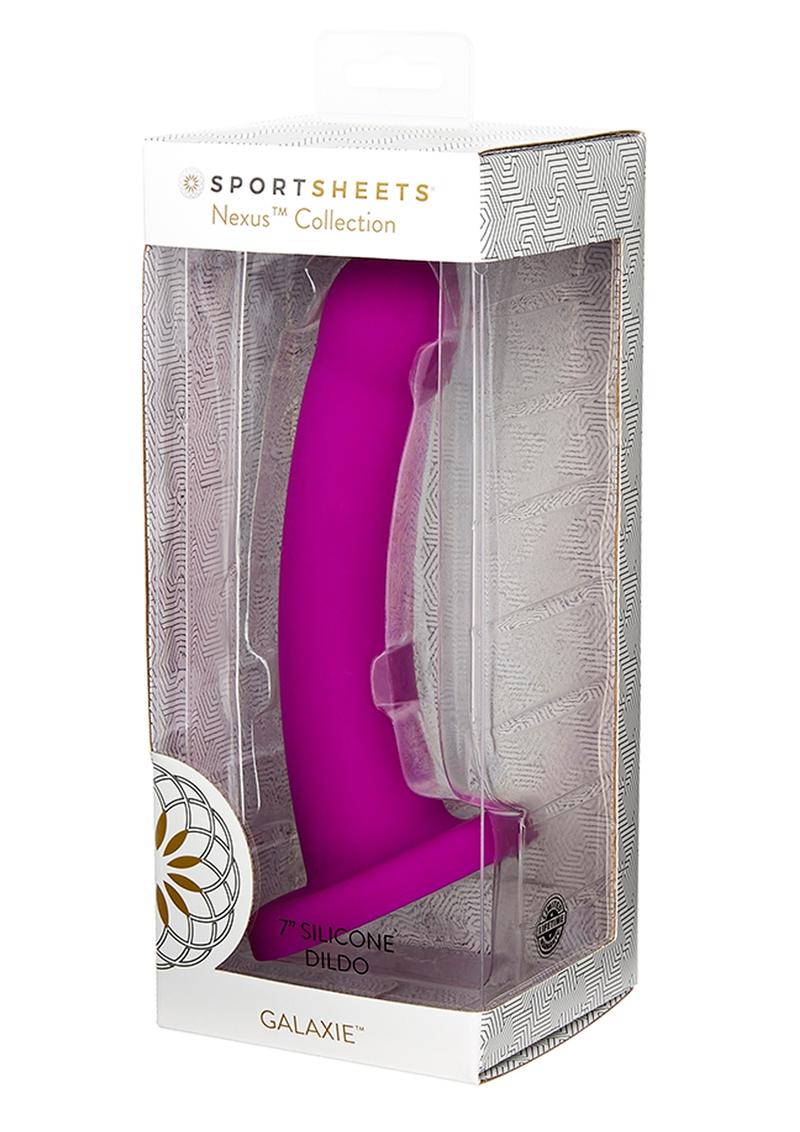 Sportsheets Nexus Galaxie Silicone Dildo With Curved Compatible - Image 4