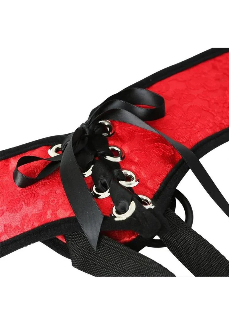 Sportsheets Sunrise Lace Corset Strap-On Adjustable Harness - Image 3