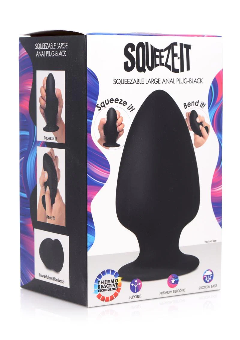Squeeze It Squeezable Silicone Anal Plug - Image 11