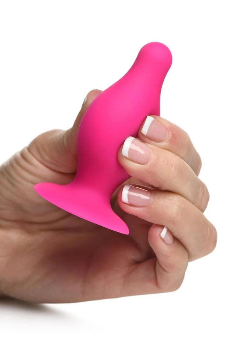 Squeeze-It Squeezable Tapered Small Anal Plug Flexible Silicone - Image 3