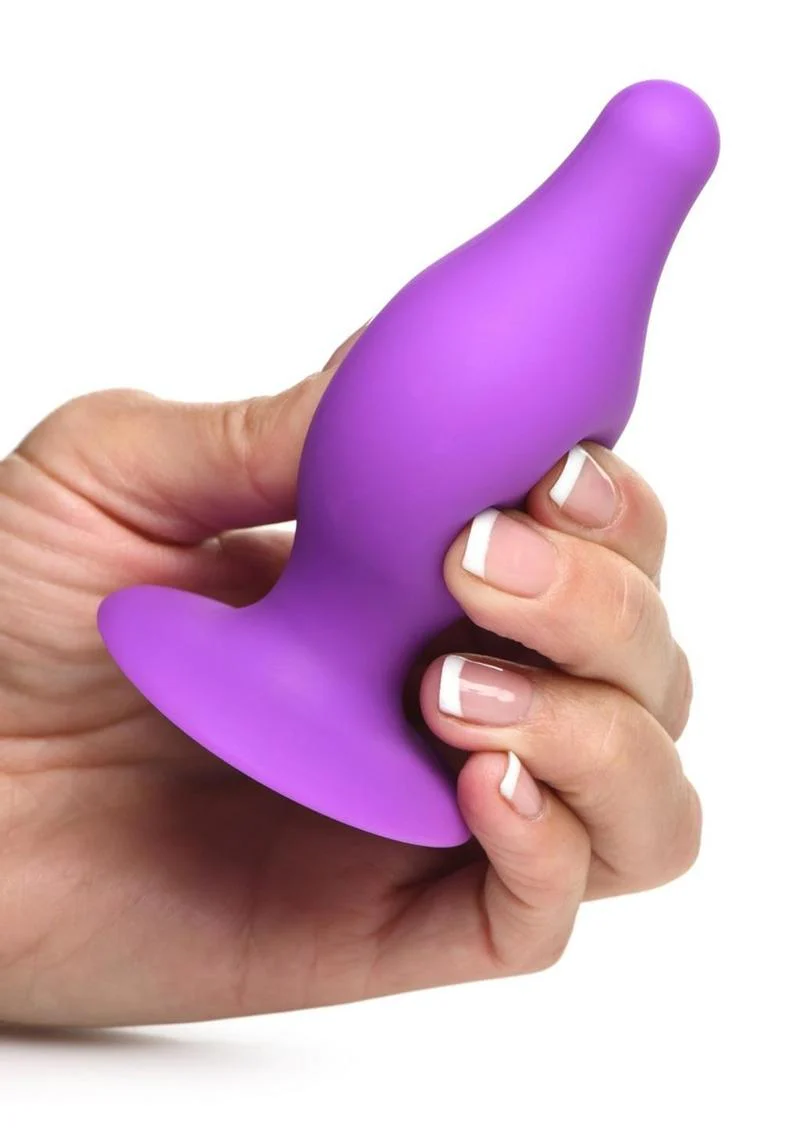 Squeeze-It Squeezable Tapered Small Anal Plug Flexible Silicone - Image 6