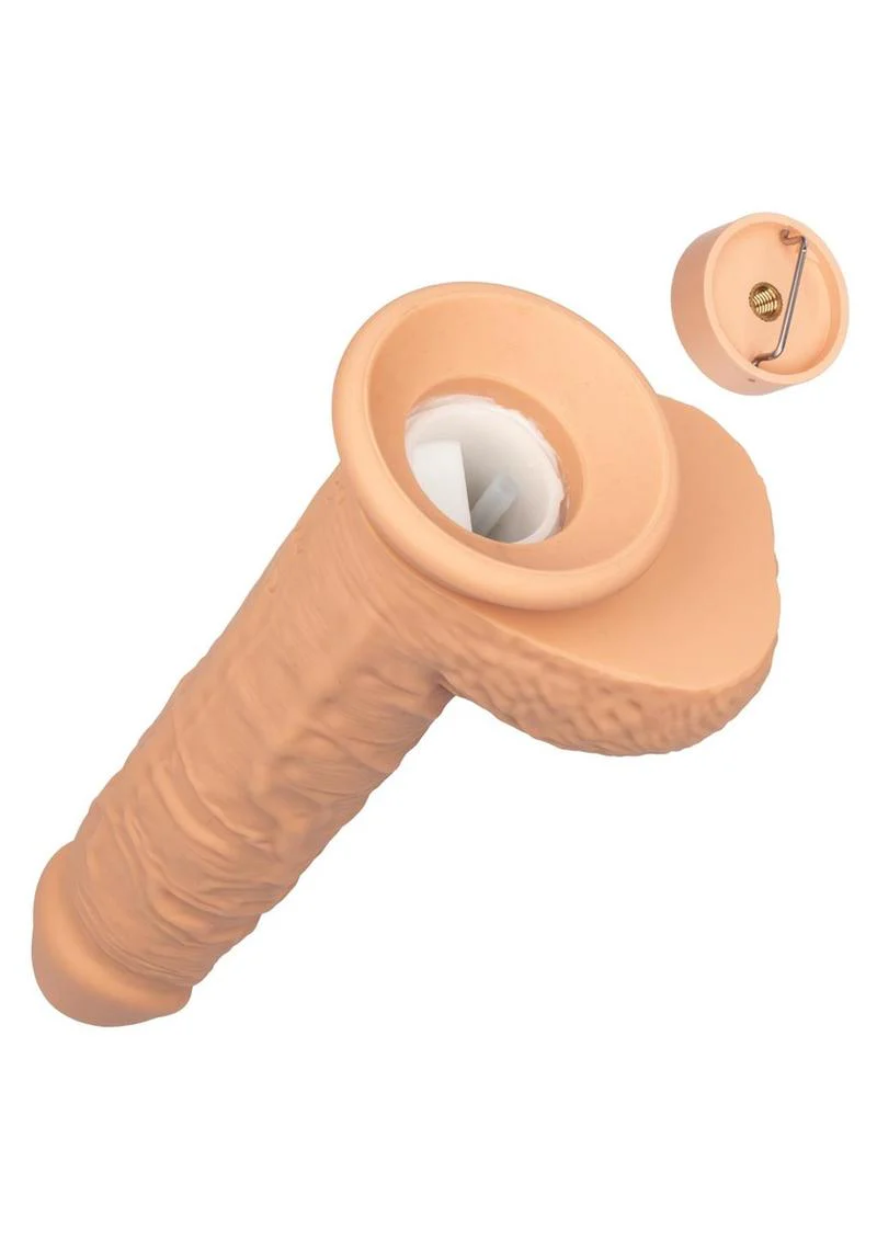 Squirting Fuck Stick Vibrating Silicone Dong with Suction Cup - Image 2