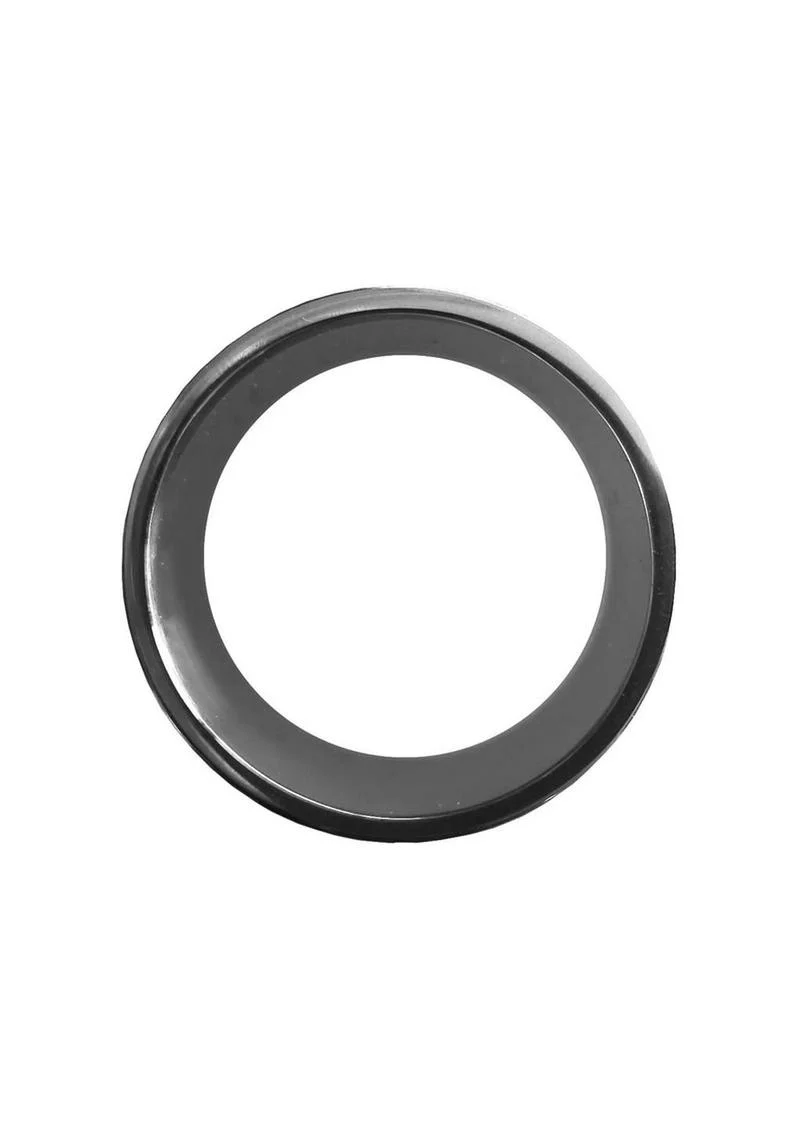 Stainless Steel Round Cock Ring 45mm Silver With Body-Safe - Image 3