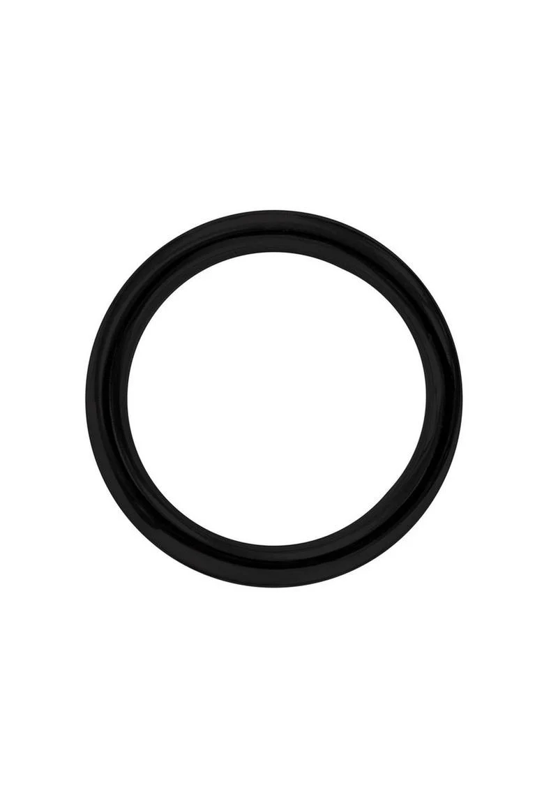 Stainless Steel Round Cock Ring 45mm Silver With Body-Safe - Image 4