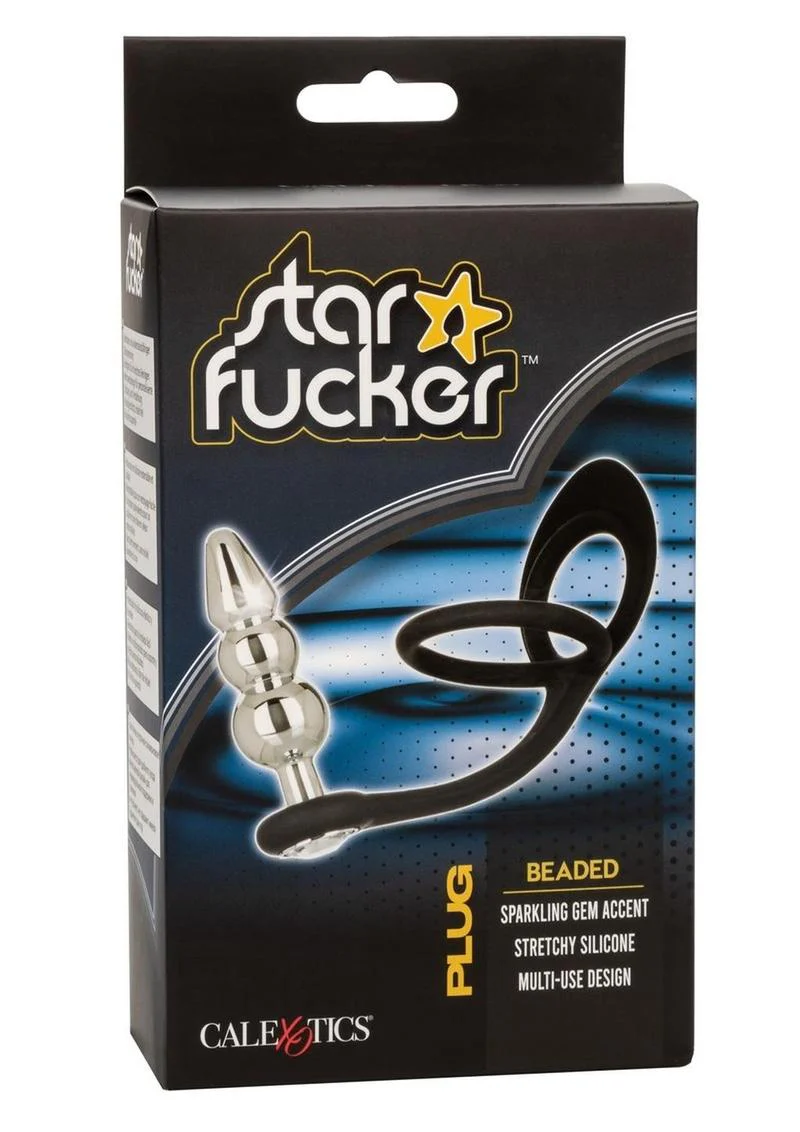 Star Fucker body-safe Beaded Plug with Silicone Dual Enhancer - Image 4