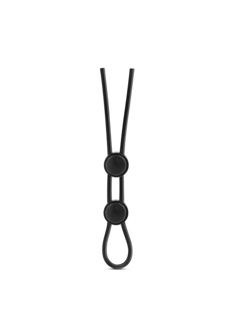 Stay Hard Silicone Double Loop Adjustable Cock Ring - Image 2