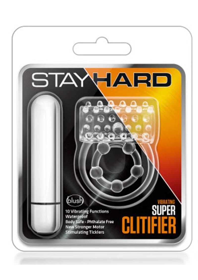Stay Hard Vibrating Super Clitifier Cock Ring With Bullet Vibe - Image 4