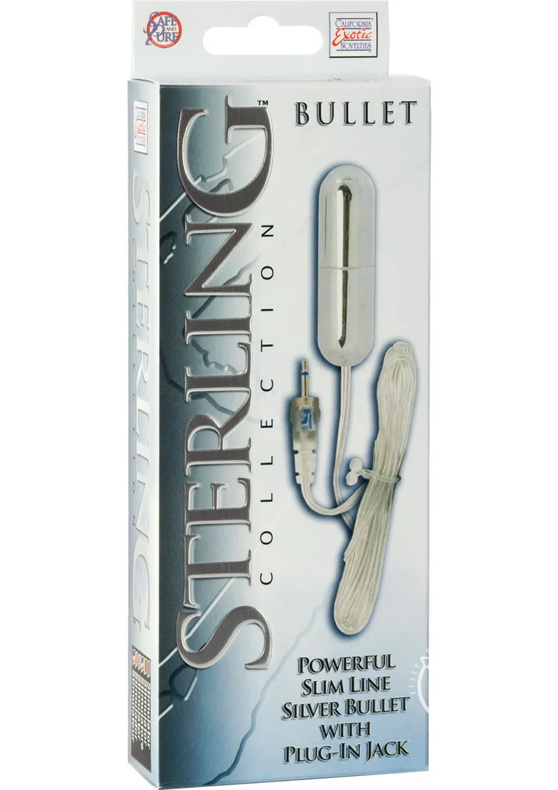 Sterling Collection Silver Slimline Bullet Vibrator - Image 4