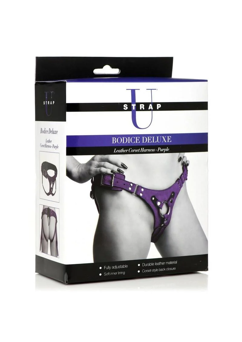 Strap U Bodice Deluxe Leather Corset Harness - Image 6