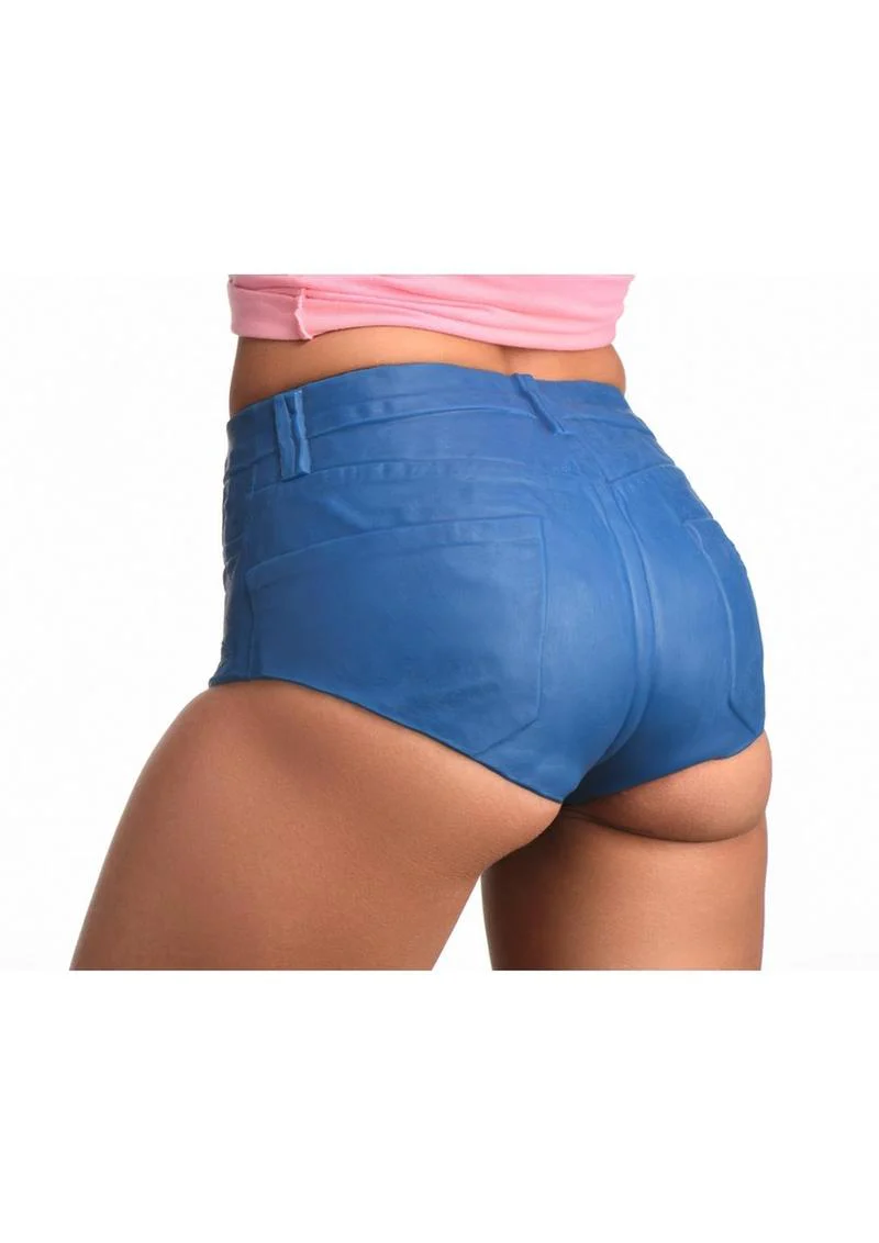 Strap U Booty Shorts Strap-On Harness with 6 Inch Silicone Dildo - Image 3