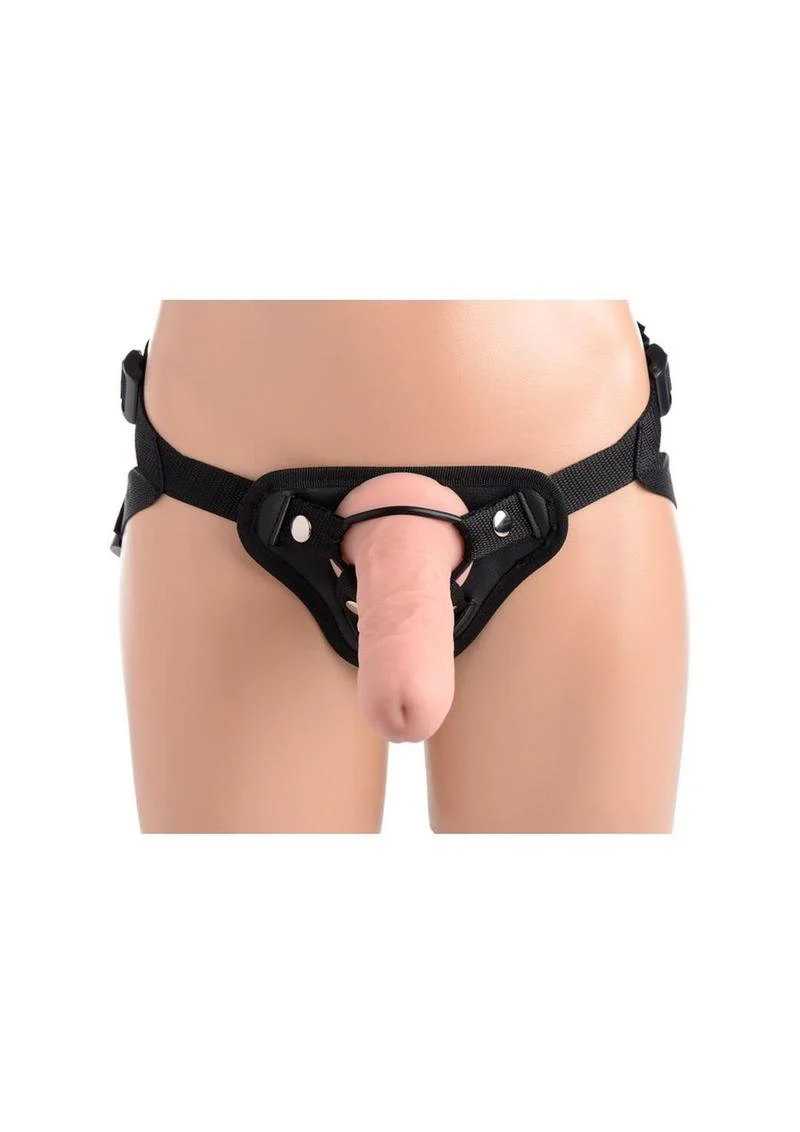 Strap-U Brazen Silicone Dildo with Harness - Image 3