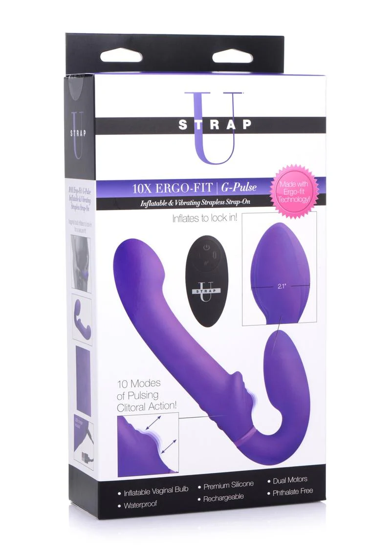 Strap U Ergo-Fit G-Pulse Inflatable And Rechargeable Strapless Strap-On - Image 4
