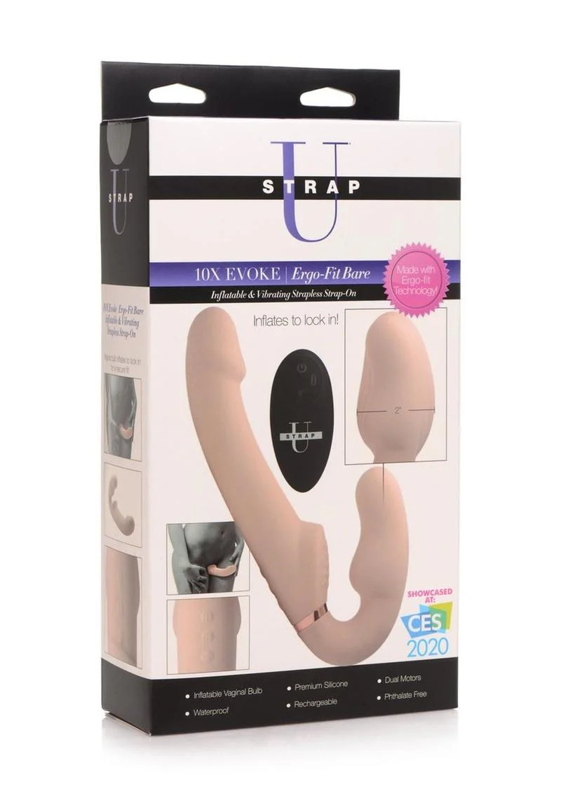 Strap U Evoke Ergo-Fit Bare Inflatable and Rechargeable Strapless Strap-On - Image 4