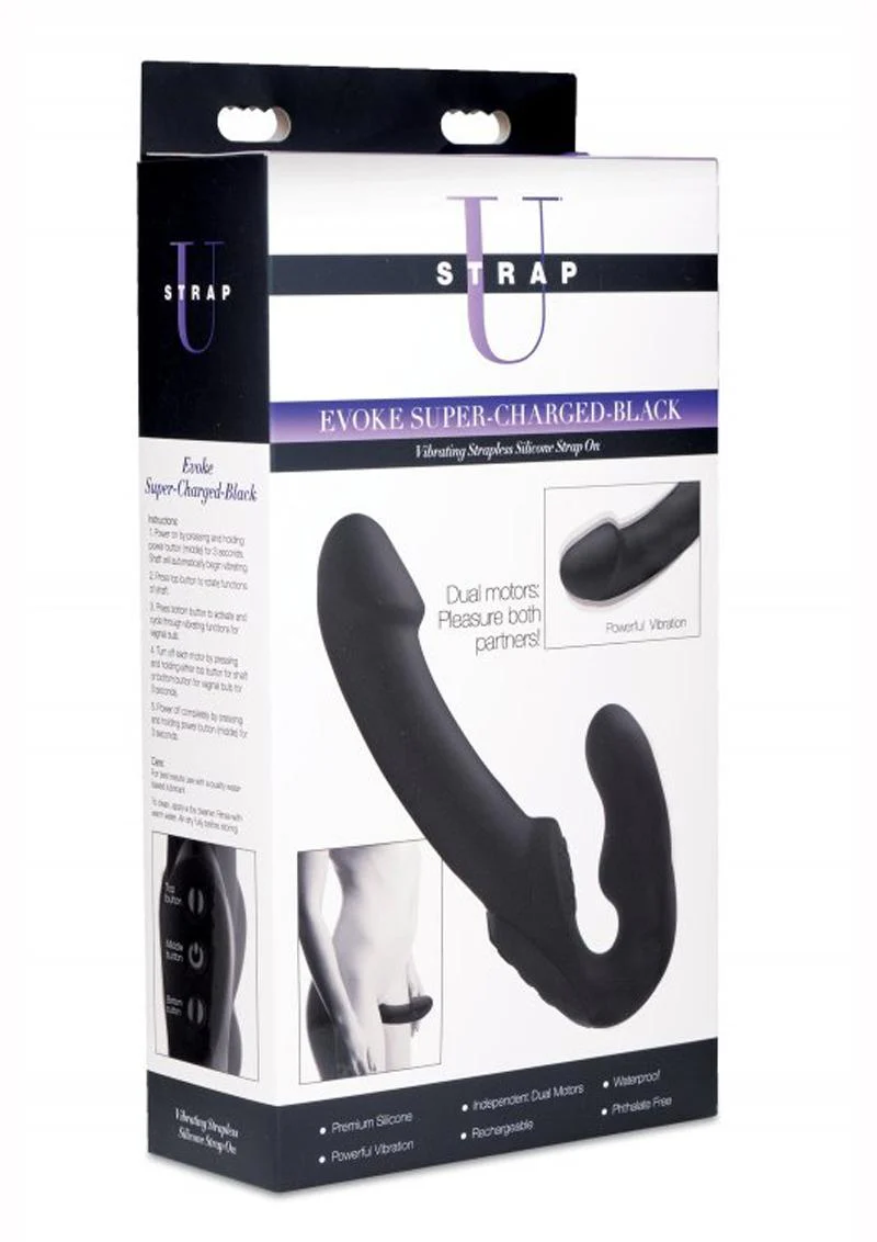 Strap U Evoke Super Charged Rechargeable Vibrating Strap-On - Image 7