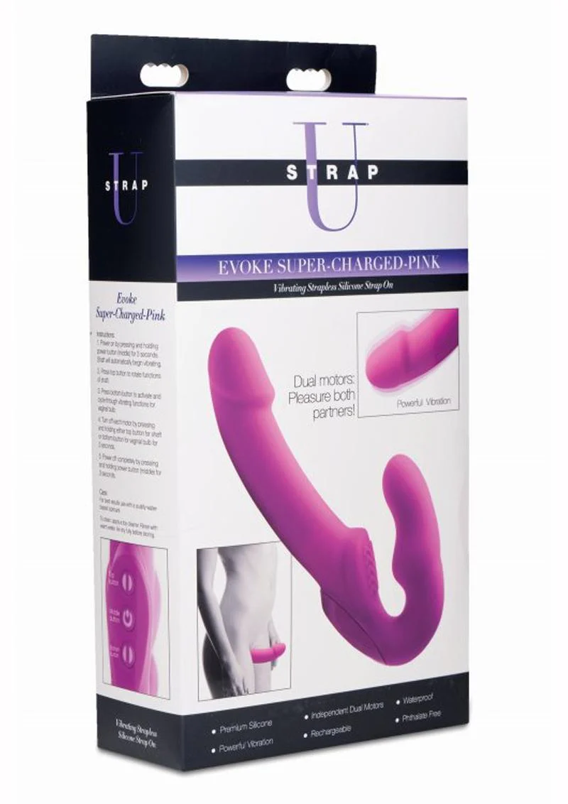 Strap U Evoke Super Charged Rechargeable Vibrating Strap-On - Image 8