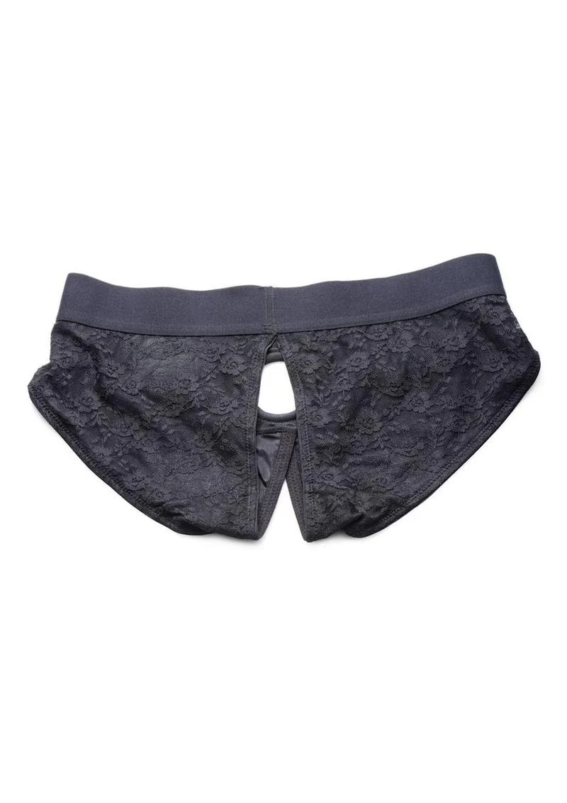 Strap U Lace Envy Crotchless Panty Harness - Image 2