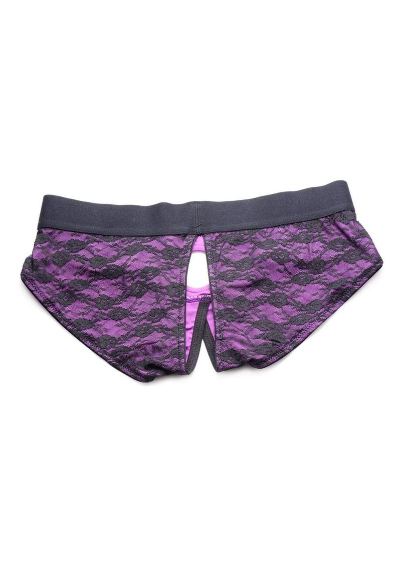 Strap U Lace Envy Crotchless Panty Harness - Small/Medium - Image 14