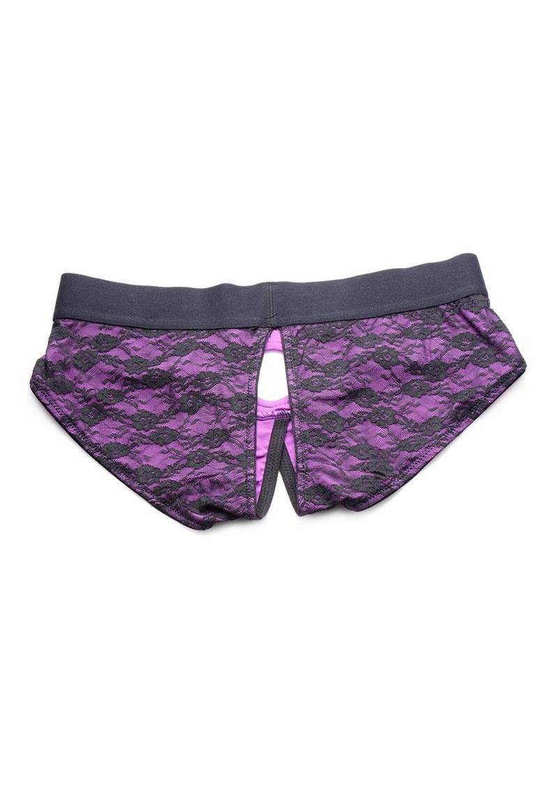 Strap U Lace Envy Crotchless Panty Harness - Small/Medium - Image 7