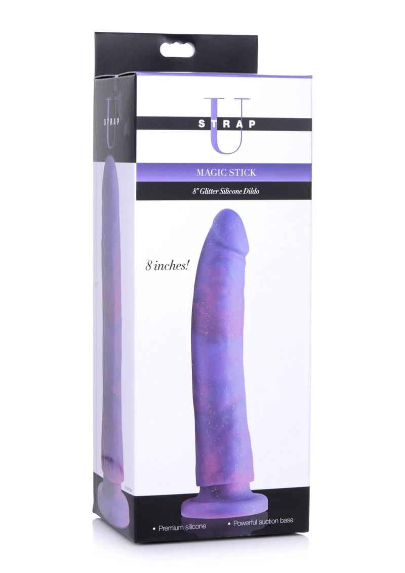 Strap U Magic Stick Glitter Silicone Dildo With Powerful Suction Base - Image 7