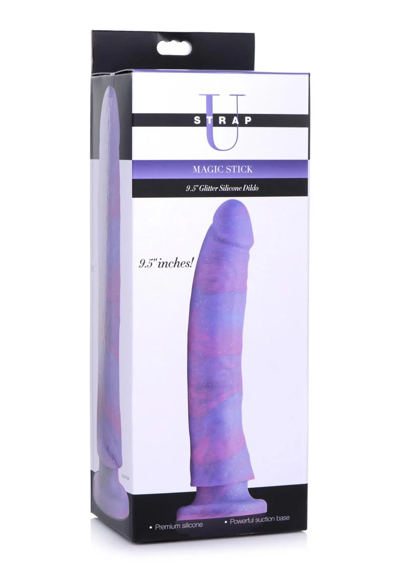 Strap U Magic Stick Glitter Silicone Dildo With Powerful Suction Base - Image 8