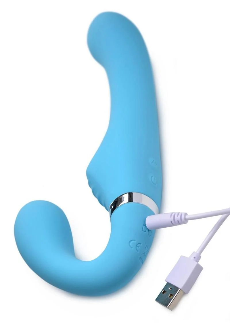 Strap U Mighty Rider 10X Rechargeable Silicone Strapless Strap-On - Image 3