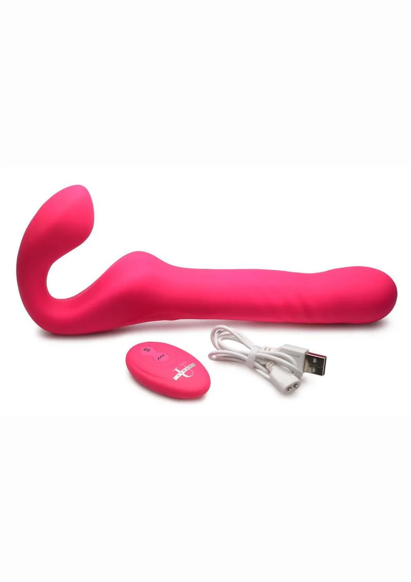 Strap U Mighty Thrust Thrusting & Vibrating Strapless Strap-On with Remote Control - Image 3