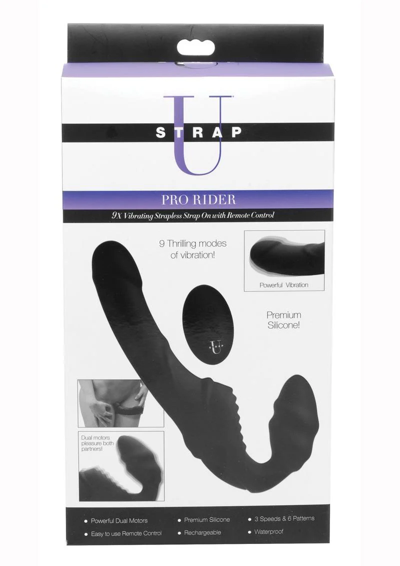 Strap U Pro Rider Vibrating Strapless Strap-On with Remote - Image 4