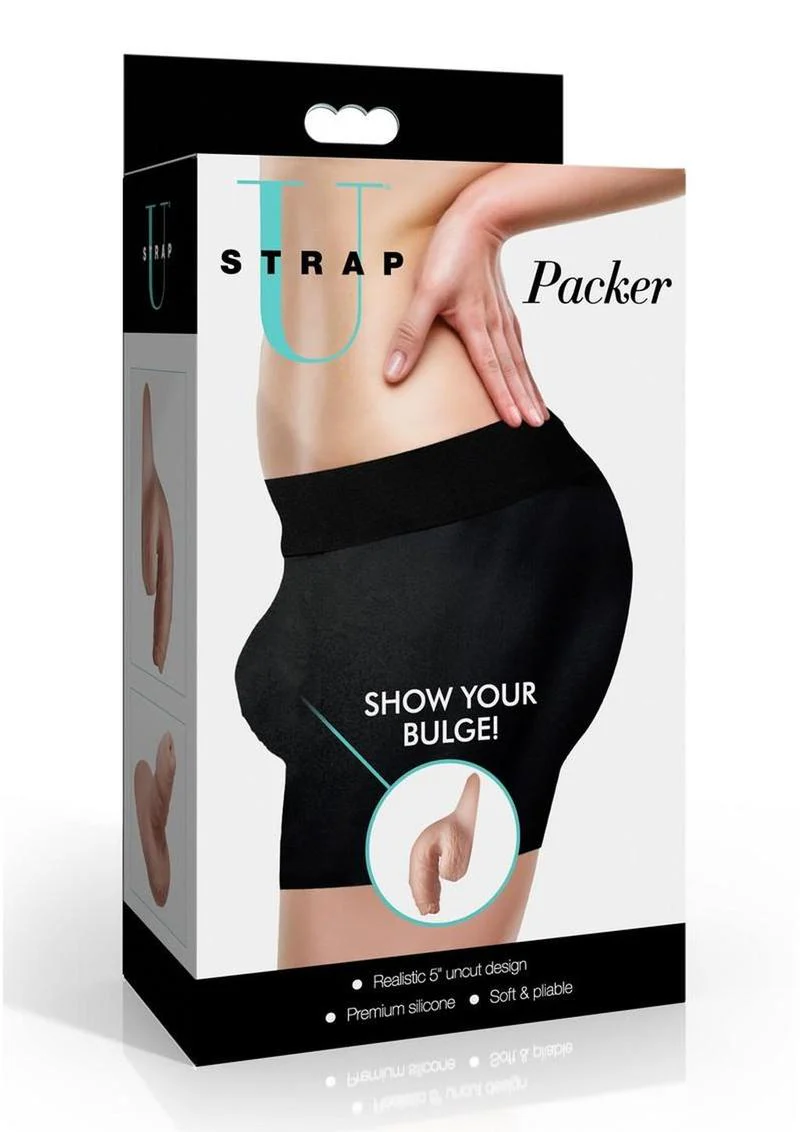 Strap U Uncut Packer Silicone Dildo - Image 8