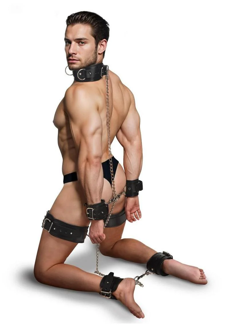Strict Leather Bondage Set - Image 3