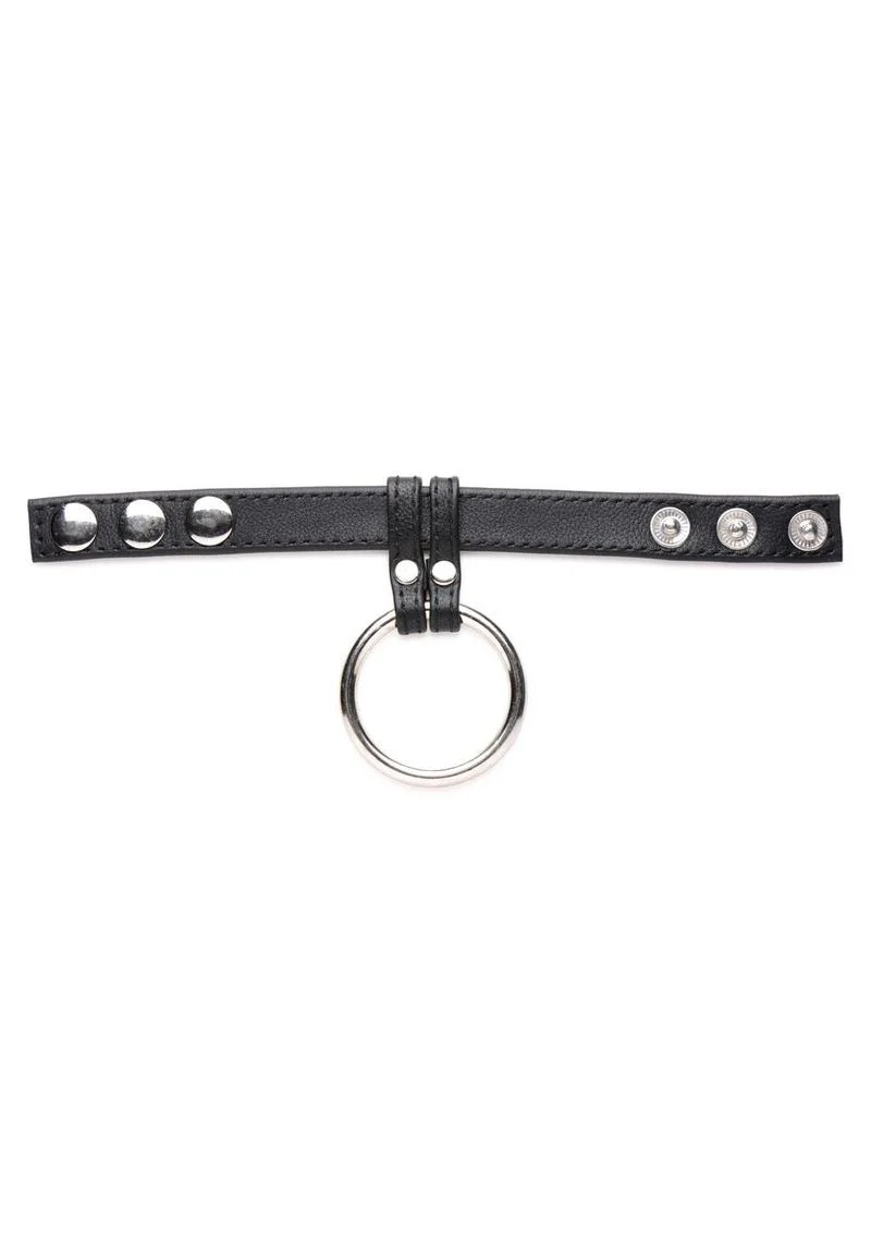 Strict Leather Cock Gear Leather Steel Cock and Ball Ring - Image 2