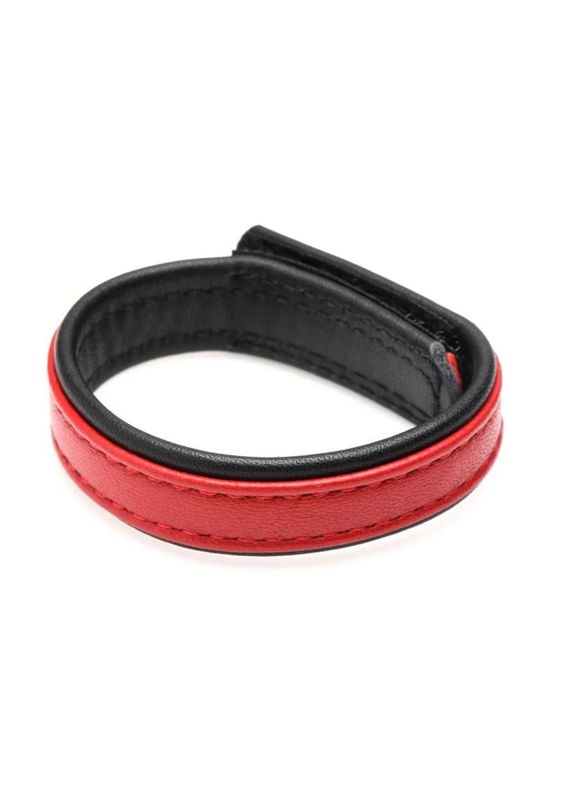Strict Leather Leather And Velcro Cock Ring - Image 4