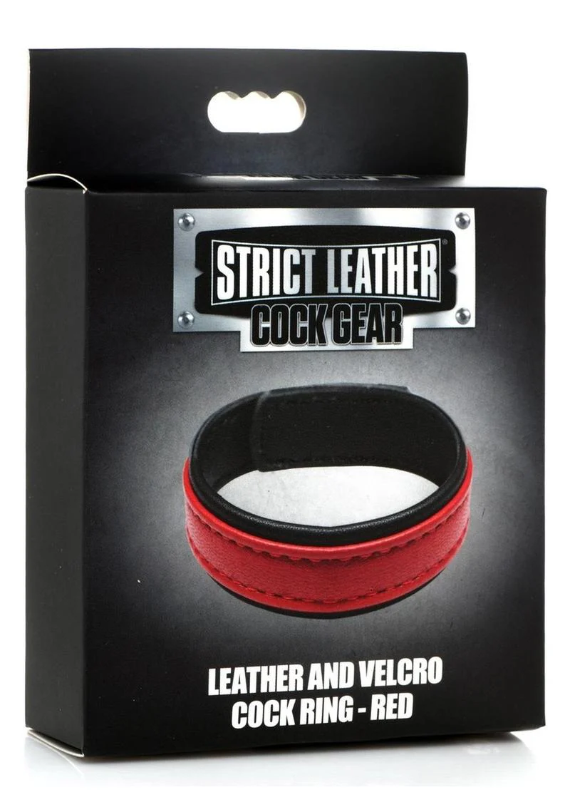 Strict Leather Leather And Velcro Cock Ring - Image 8