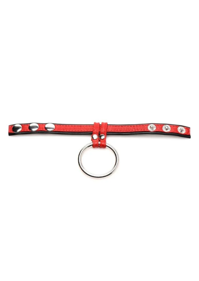 Strict Leather Premium Leather and Steel Cock and Ball Ring - Image 5