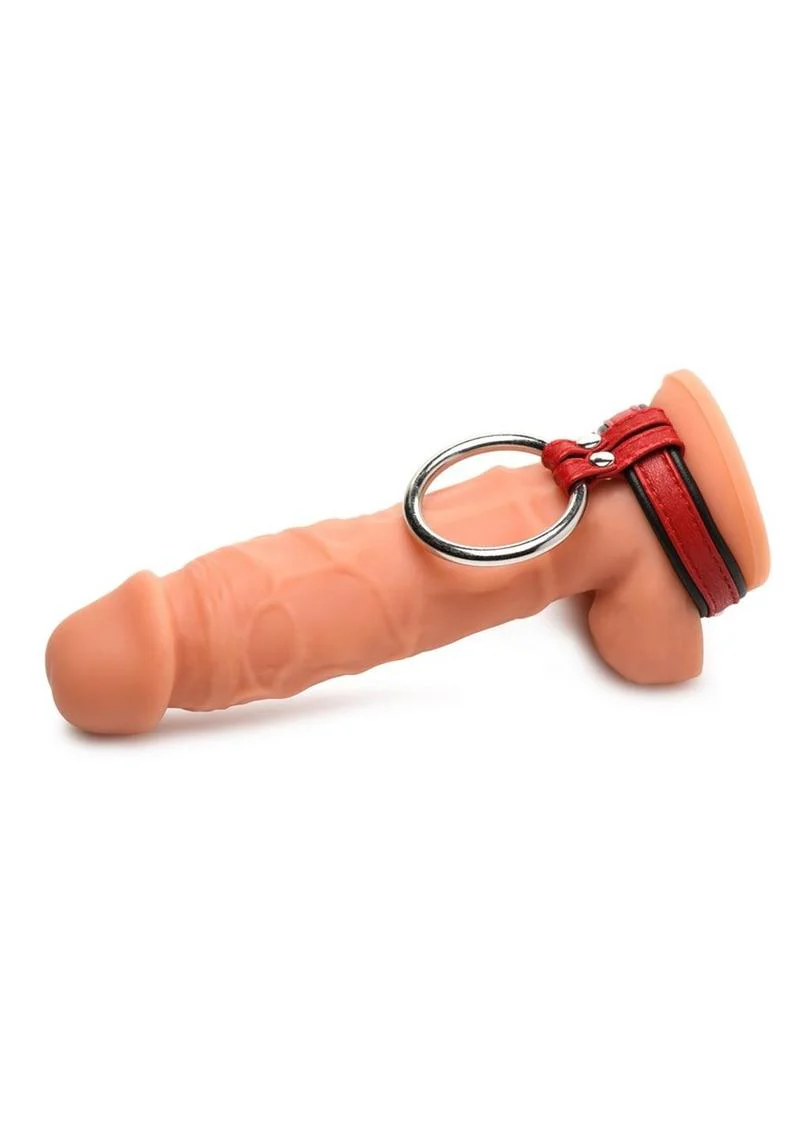 Strict Leather Premium Leather and Steel Cock and Ball Ring - Image 6