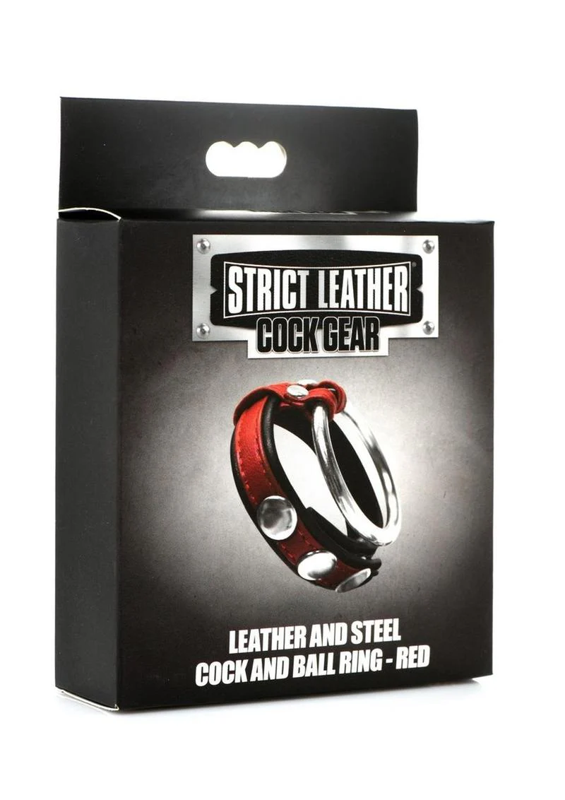 Strict Leather Premium Leather and Steel Cock and Ball Ring - Image 7