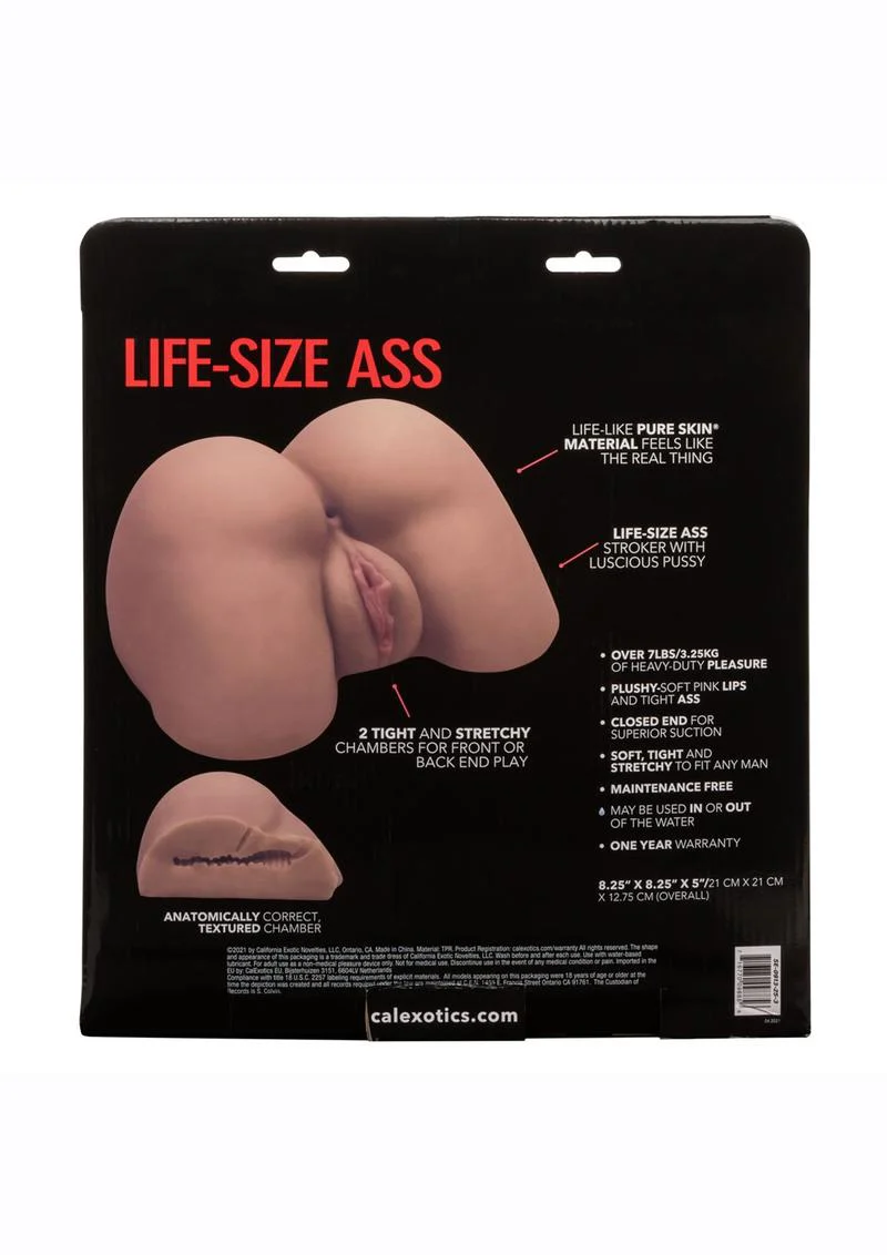 Stroke It Life-Size Ass Masturbator 7lb Pure Skin Anal And Pussy Toy - Image 3