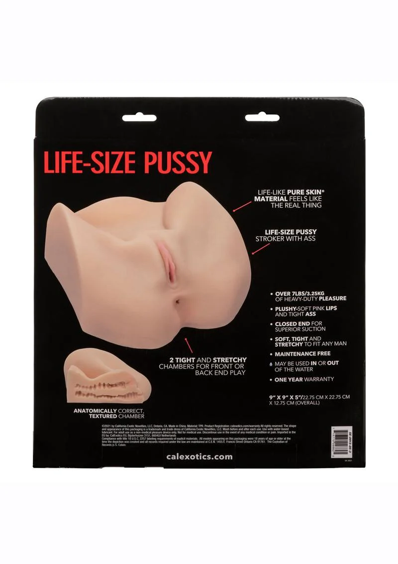 Stroke It Life-Size Pussy Masturbator Realistic PureSkin Adult Toy - Image 4