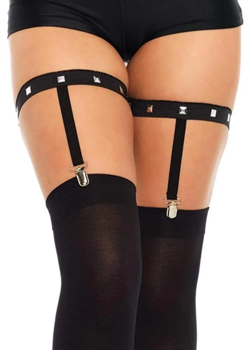 Studded Elastic Garter Suspender - Image 2