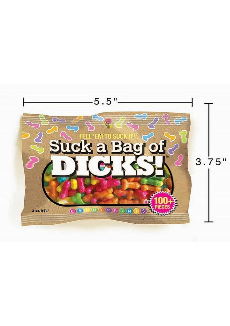 Suck a Bag of Dicks Candy 3oz Bag 100 Plus Pieces of Fun - Image 2