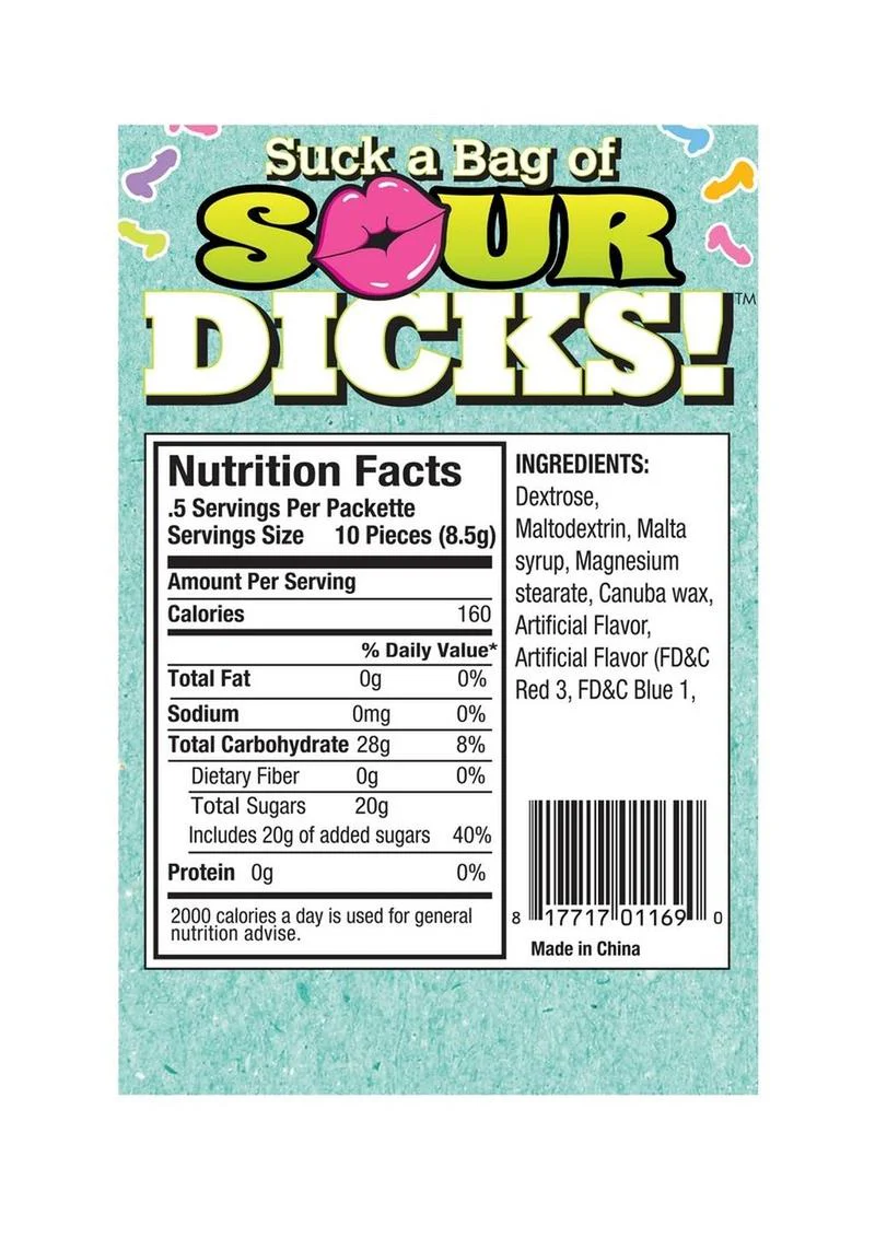 Suck a Bag of Sour Dicks Candy by CandyPrints - Image 3