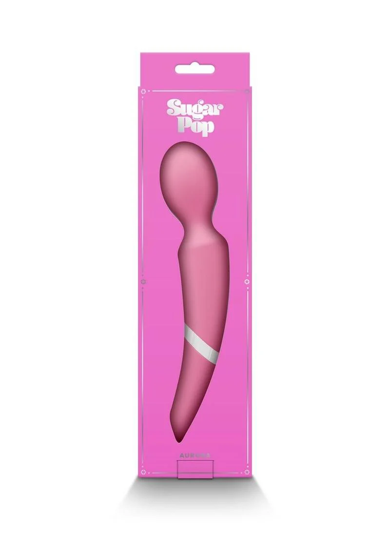Sugar Pop Aurora Rechargeable Silicone Wand Smooth and Powerful - Image 8