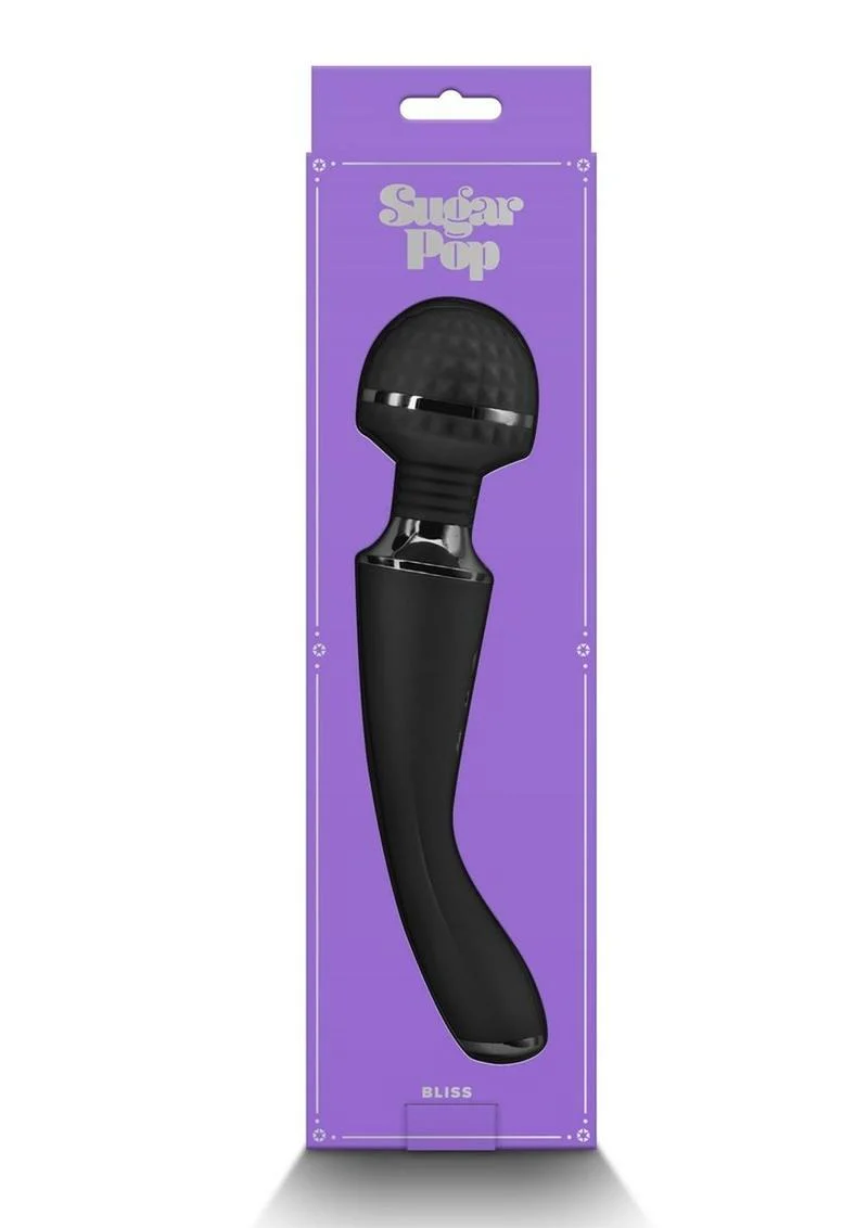 Sugar Pop Bliss Vibrating Wand Massager Rechargeable Silicone - Image 6