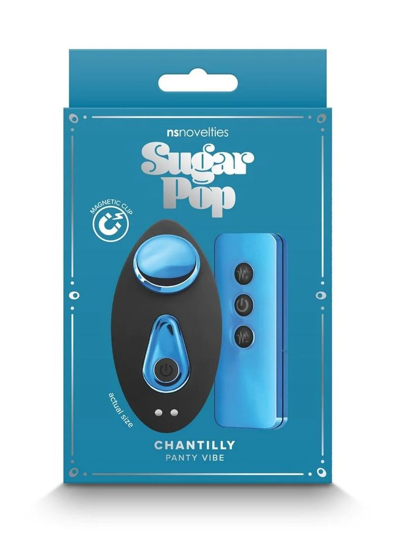 Sugar Pop Chantilly Rechargeable Silicone Panty Vibe with Remote Control - Image 5