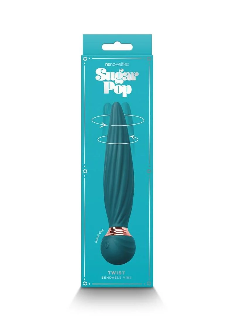 Sugar Pop Twist Rechargeable Silicone Bendable Vibrator - Image 7