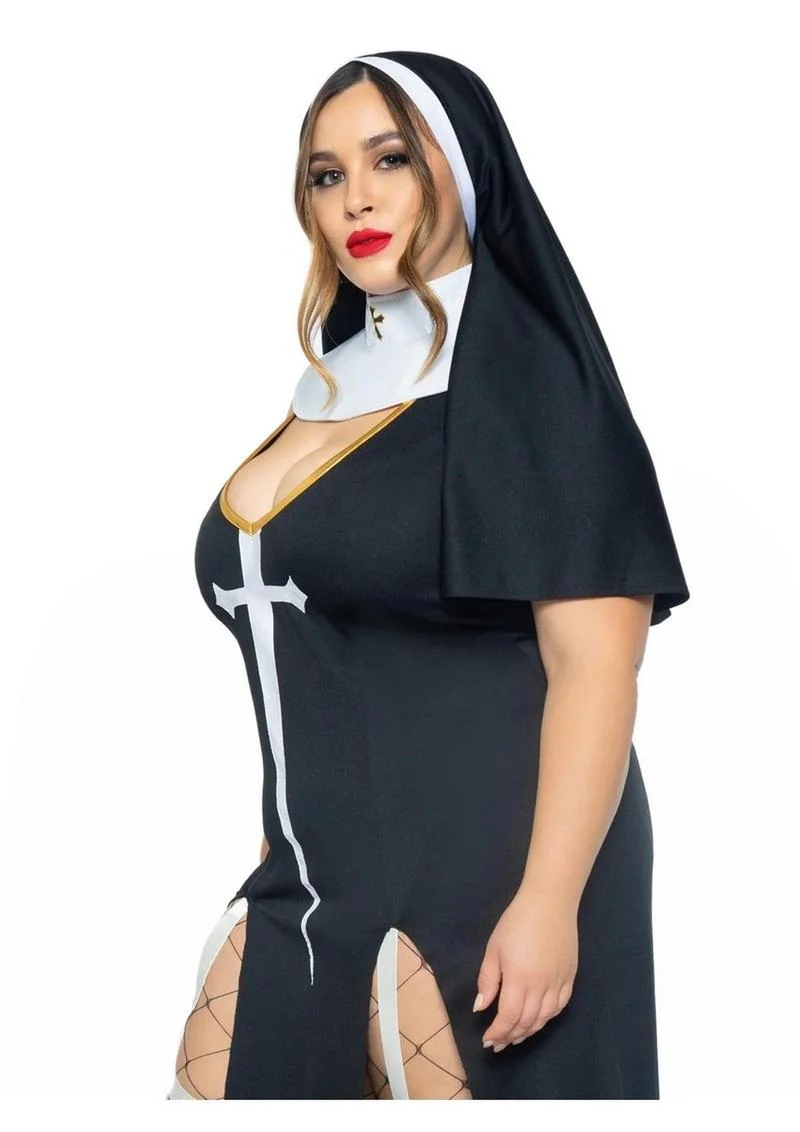 Sultry Sinner Dual Slit Garter Dress - Image 9